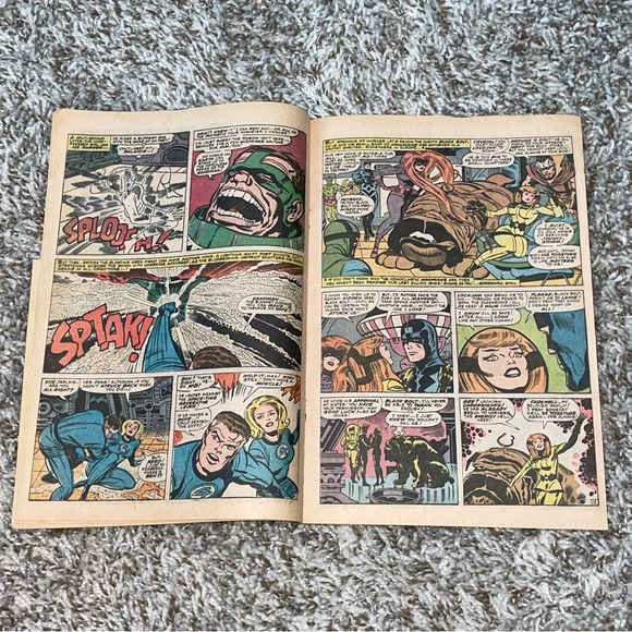 VINTAGE 1967 MARVEL FANTASTIC FOUR Silver Surfer Sandman Silver Age Comic #61 - Picture 8 of 10